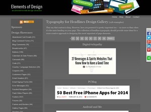 Typography for Headlines Design Gallery  Elements of Design