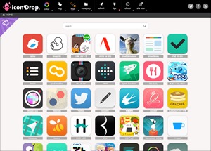 iconDrop｜デザインから探せるiOSアプリアイコンギャラリー