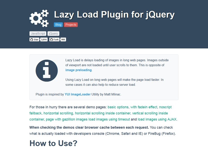 Lazy Load Plugin for jQuery