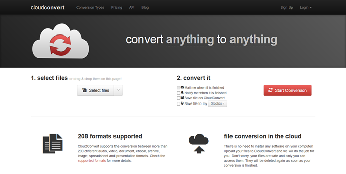 CloudConvert - convert anything to anything