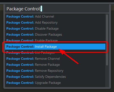Package Controlでインストール