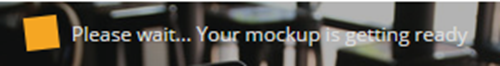 Smartmockupsの画像生成中メッセージ
