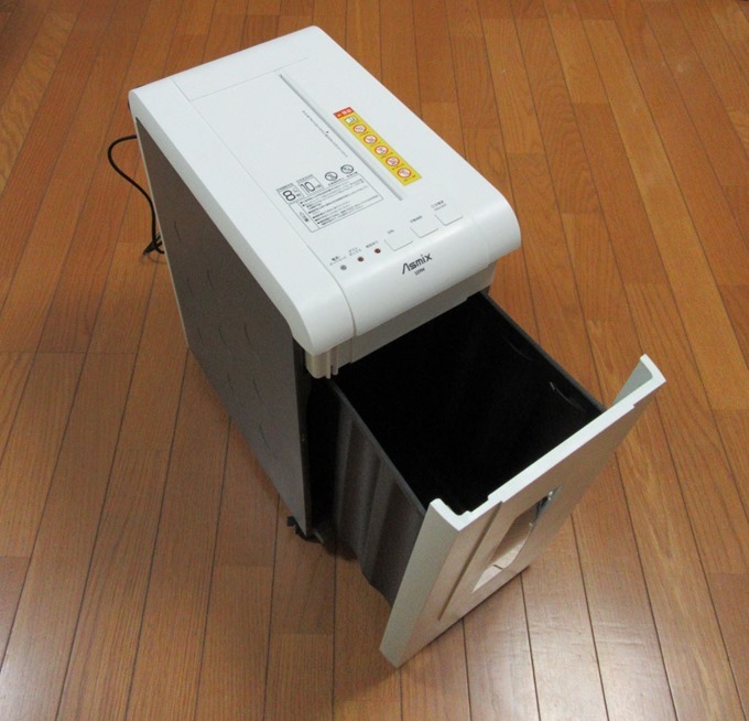 シュレッダーのダストボックスは大容量