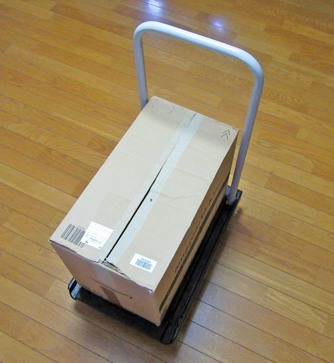 Amazonの大きめの箱でも余裕で乗る Amazonの大きめの箱でも余裕で乗る