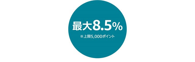 2019年サイバーマンデーの最大ポイント還元率は8.5% 2019年サイバーマンデーの最大ポイント還元率は8.5%