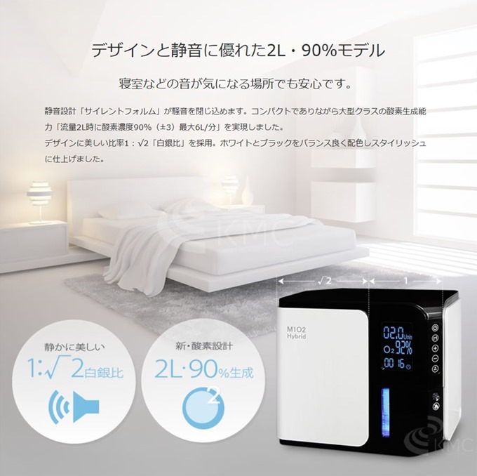 デザインと静音にすぐれた2リットル・90％モデル