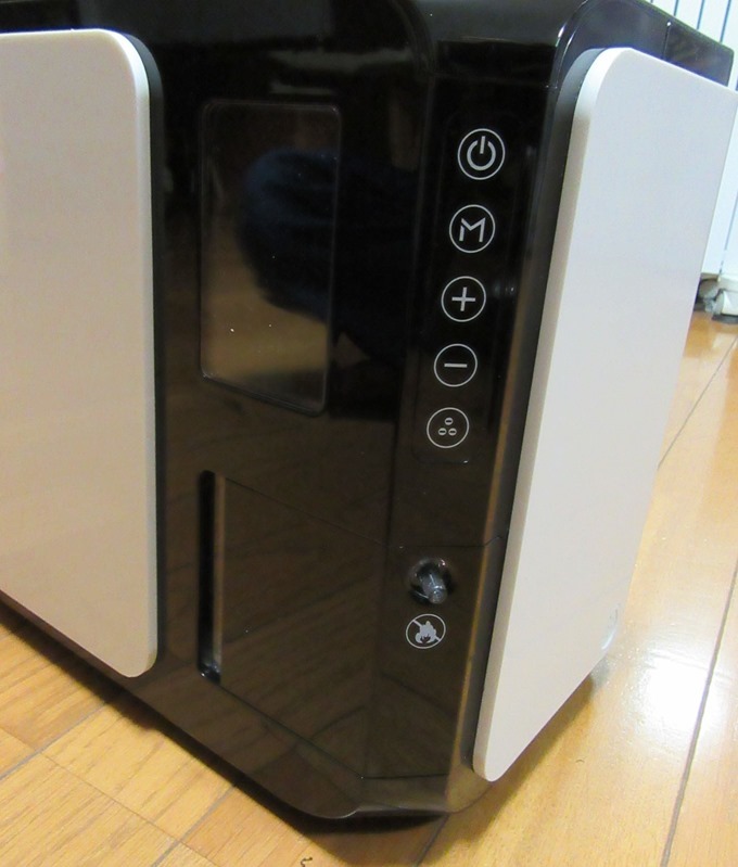 酸素発生器の操作パネル